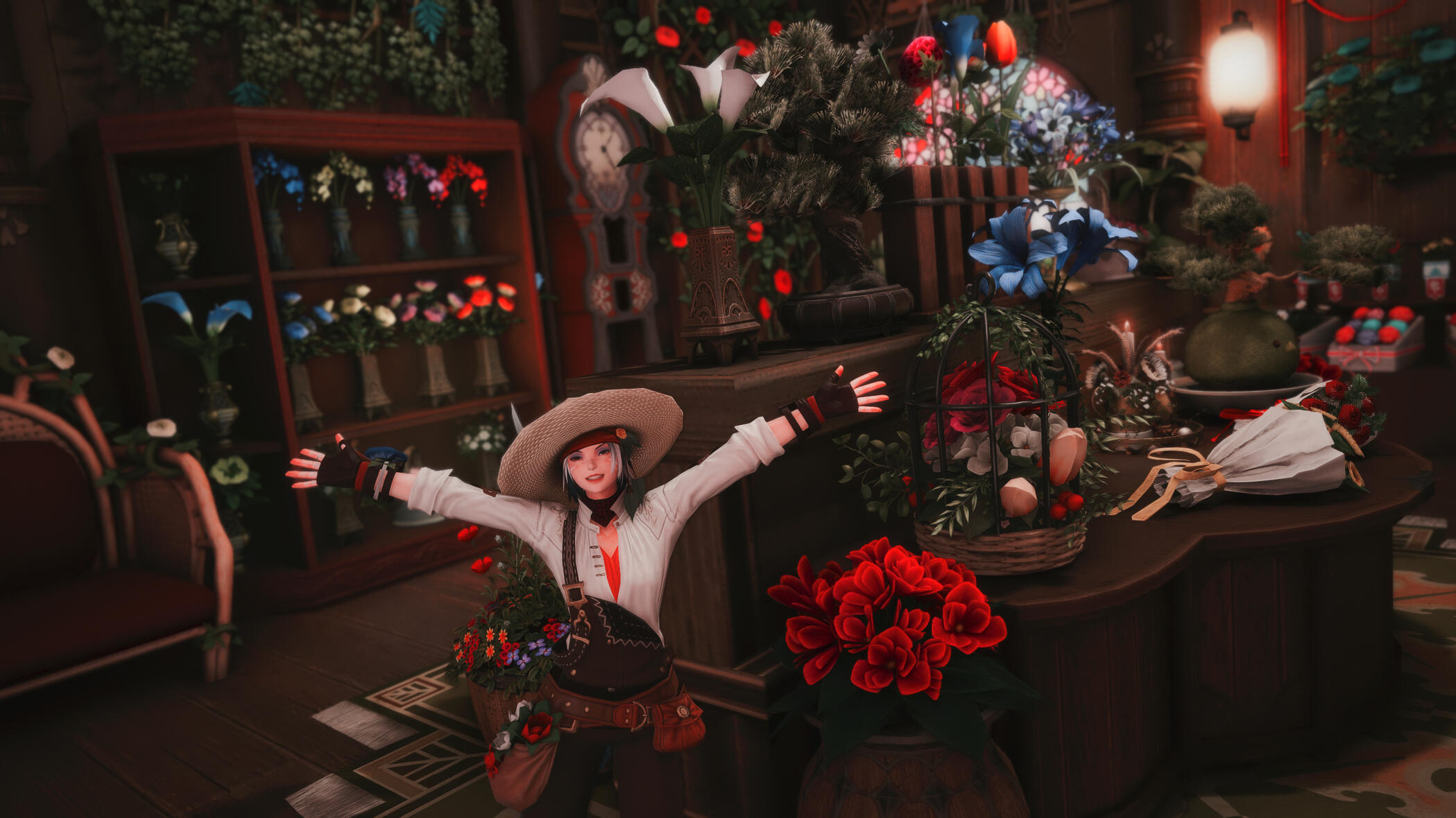 Mirel and the flowers